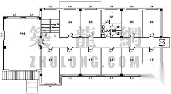 某度假村别墅建筑施工图cad施工图下载【ID:166071183】