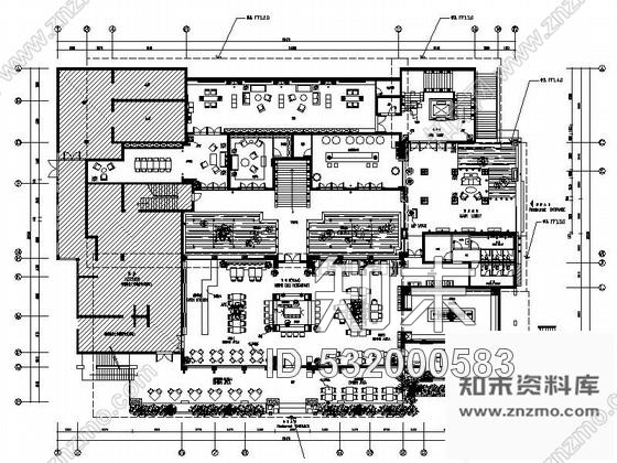 施工图原创浪漫小资时尚多主题餐厅室内施工图含高清效果图cad施工图下载【ID:532000583】