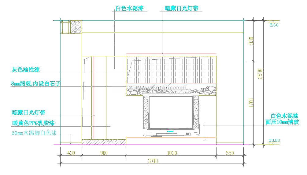 电视cad施工图下载【ID:181638172】