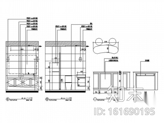 10万元简欧风格两居室家装CAD施工图（含效果图装修预算...施工图下载【ID:161690195】