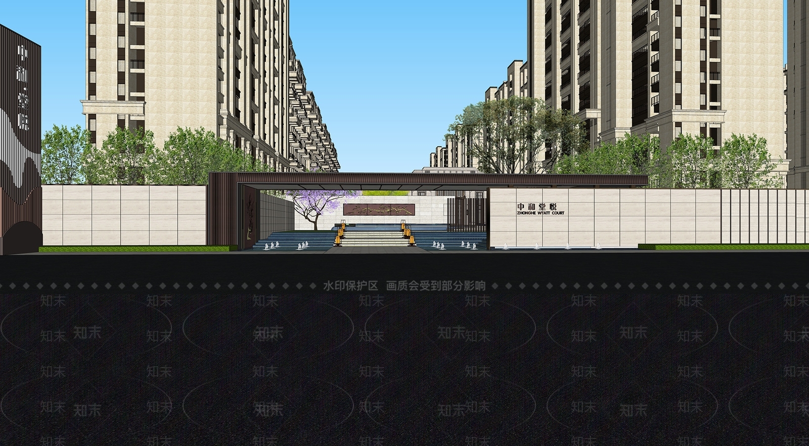 新古典高层住宅SU模型下载【ID:171819163】