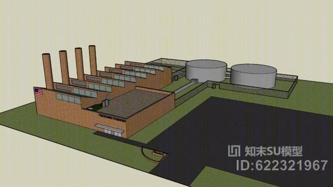 工厂SU模型下载【ID:622321967】