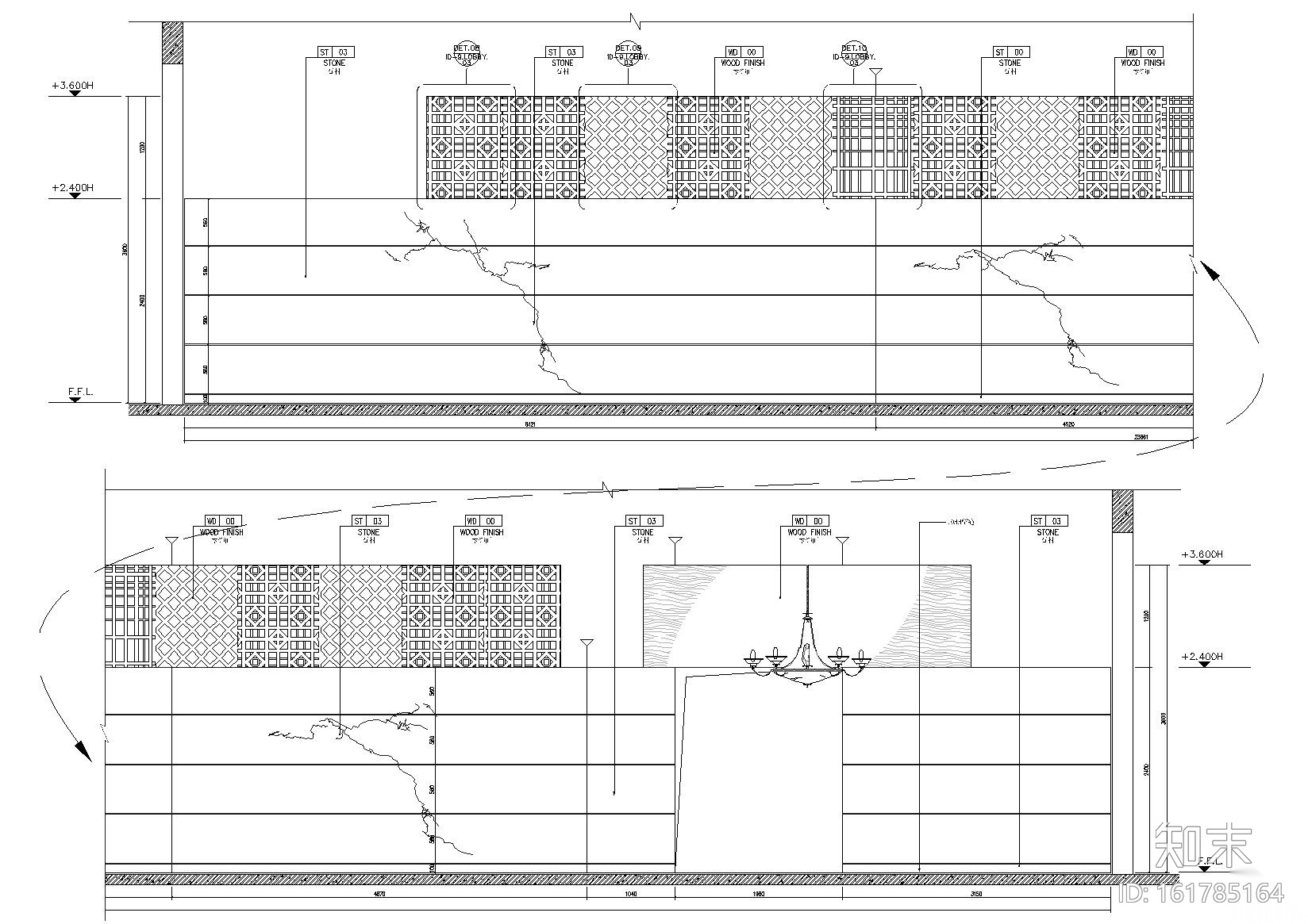 [杭州]五星级酒店桑拿区装饰工程项目施工图cad施工图下载【ID:161785164】