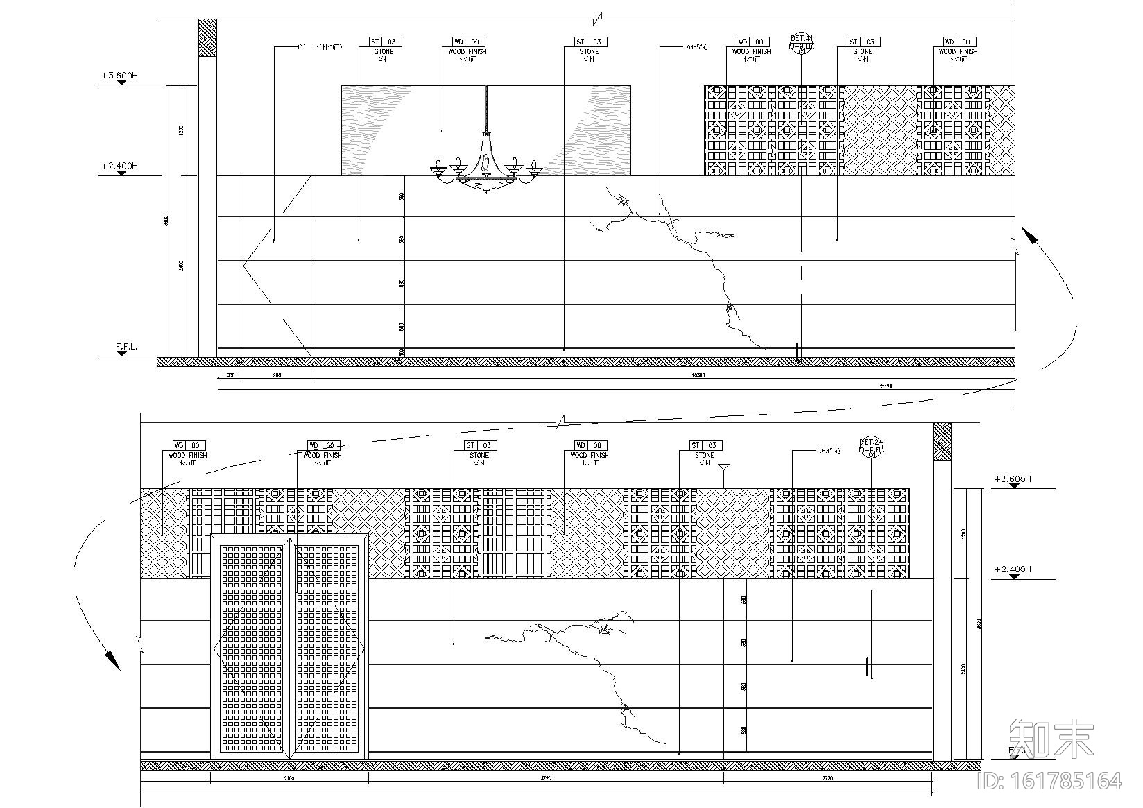[杭州]五星级酒店桑拿区装饰工程项目施工图cad施工图下载【ID:161785164】