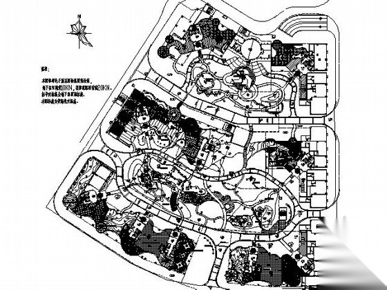 [深圳]某居住区局部景观工程施工图cad施工图下载【ID:161074185】