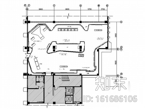 [江西]现代互联网展示体验中心及办公区室内设计CAD施...施工图下载【ID:161686106】