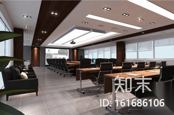 [江西]现代互联网展示体验中心及办公区室内设计CAD施...施工图下载【ID:161686106】