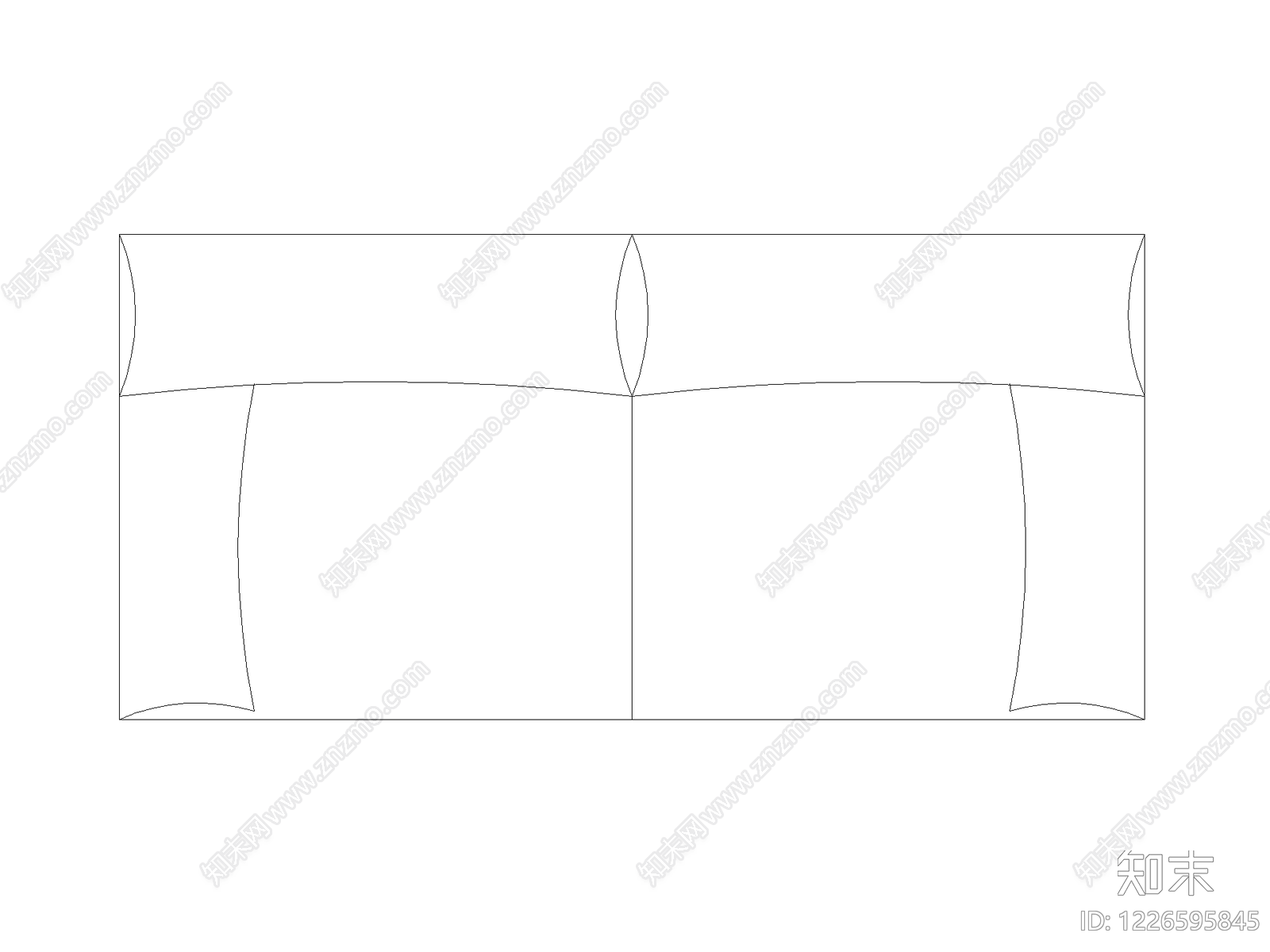 沙发cad施工图下载【ID:1226595845】