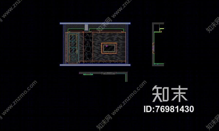 郑中-CCD上海华润橡树湾三期会所施工图cad施工图下载【ID:76981430】