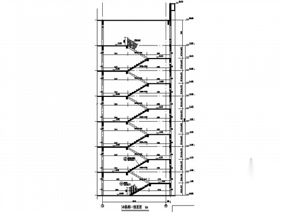 [浙江]现代风格高等院校学生宿舍楼建筑施工图（6层 24...cad施工图下载【ID:166440189】