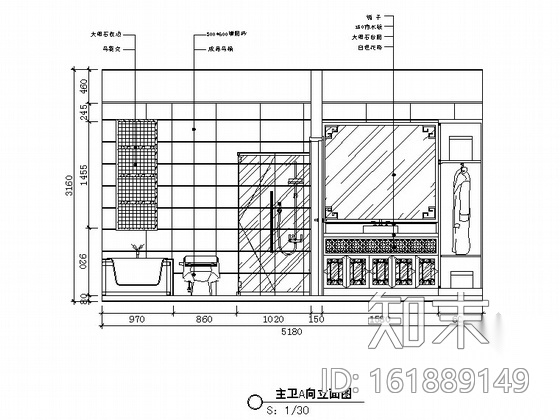 [江苏]宜兴某四层别墅中式风格室内装修图cad施工图下载【ID:161889149】