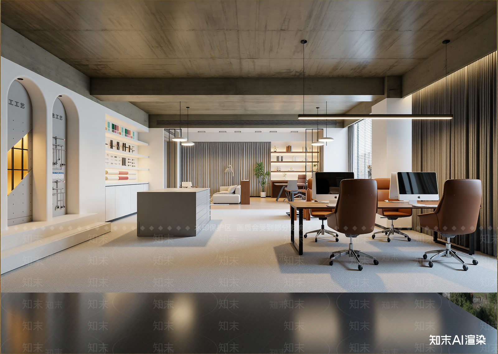 现代办公室3D模型下载【ID:1214753416】