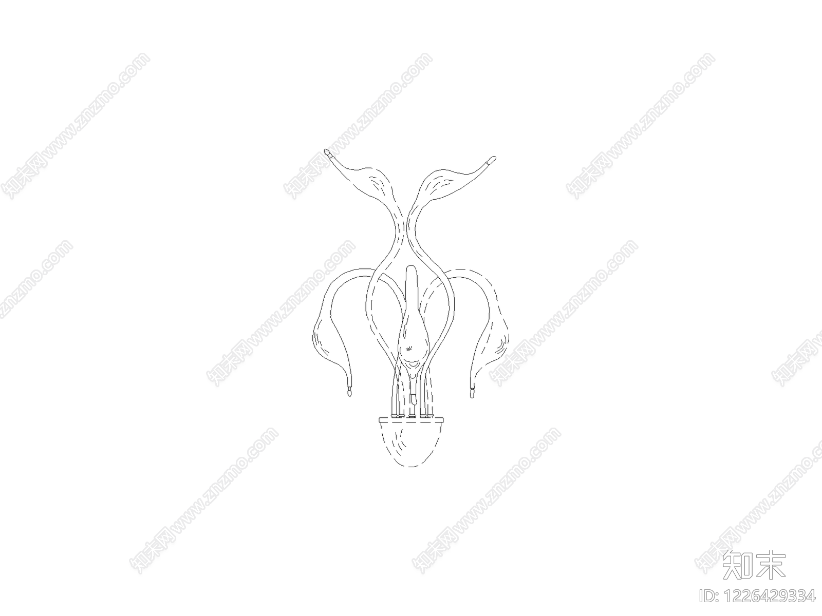灯具图块cad施工图下载【ID:1226429334】