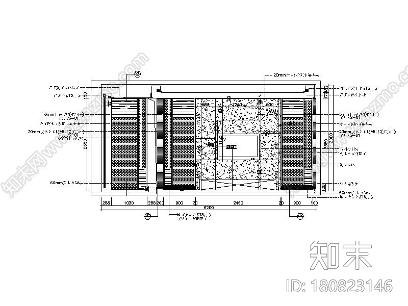 [福建]现代简约风格样板房整套CAD施工图（含实景图）施工图下载【ID:180823146】