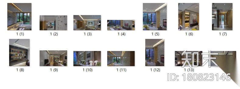 [福建]现代简约风格样板房整套CAD施工图（含实景图）施工图下载【ID:180823146】