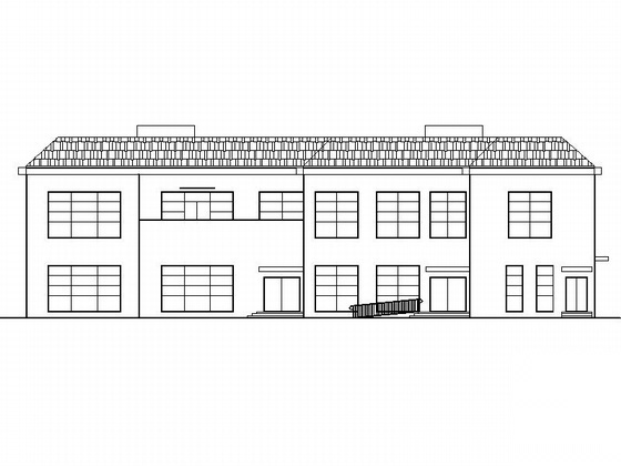 [靖江]某公司食堂建筑施工图cad施工图下载【ID:166226130】