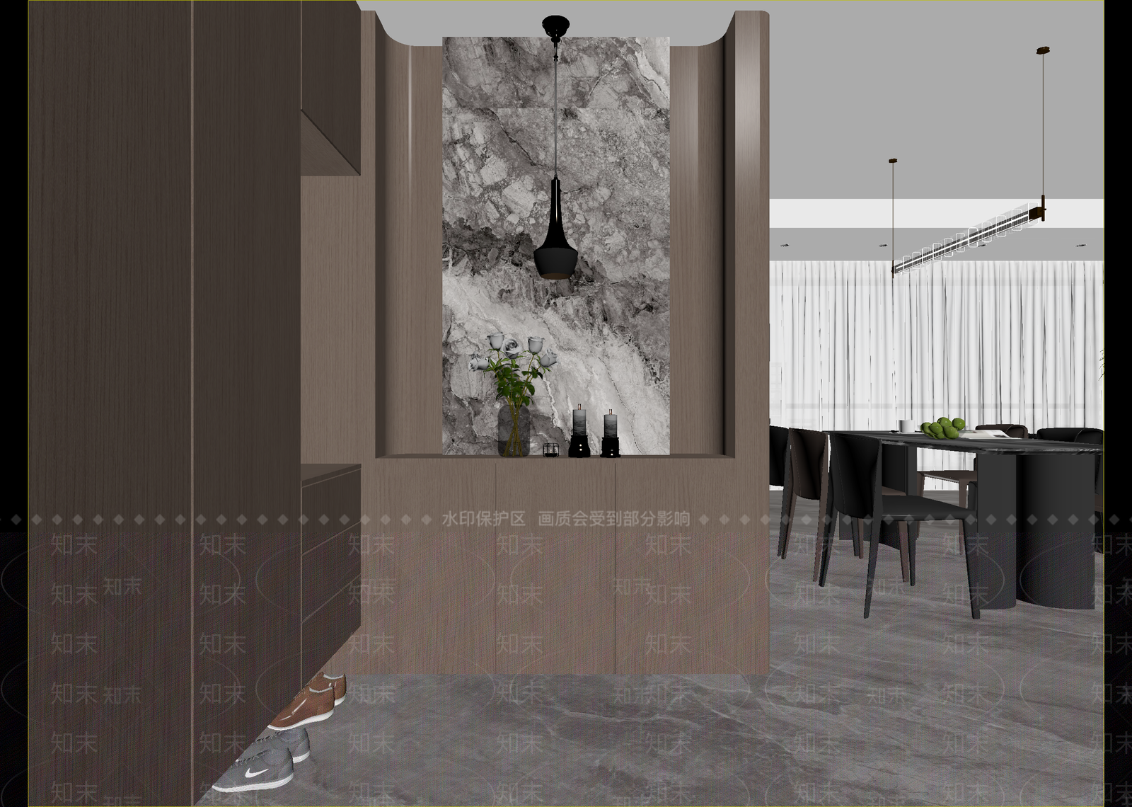 现代玄关3D模型下载【ID:1215105965】