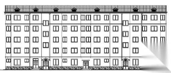 某五层宿舍楼建筑方案图cad施工图下载【ID:149850123】
