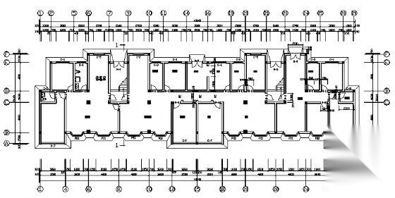 某五层宿舍楼建筑方案图cad施工图下载【ID:149850123】