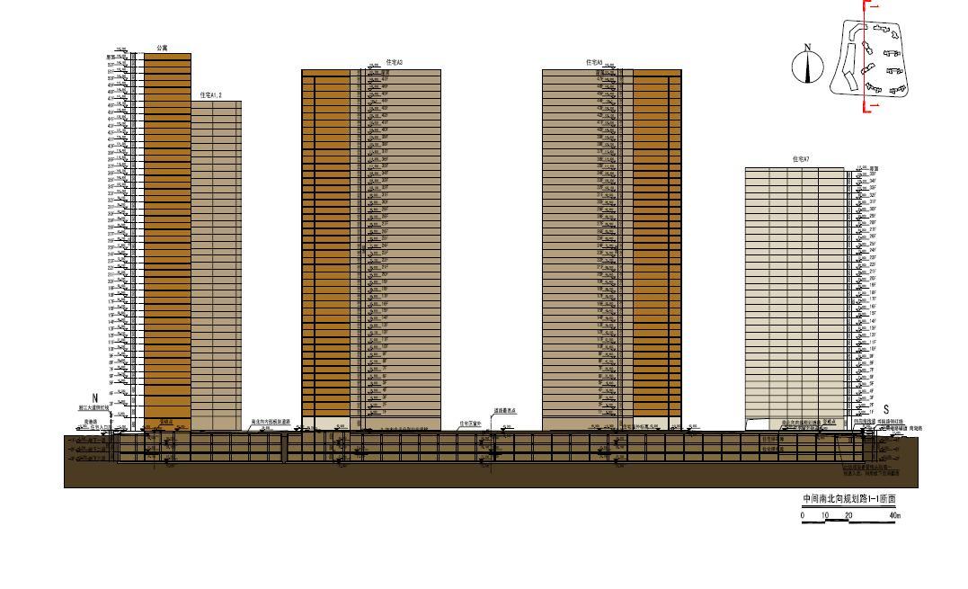 [湖南]超高层现代幕墙立面滨水城市综合体建筑设计方案文...cad施工图下载【ID:151737125】