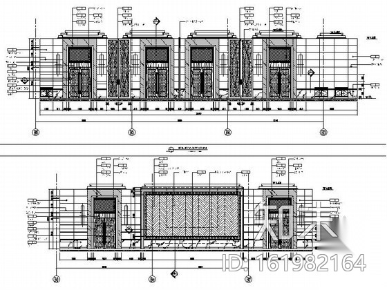 [安徽]国际酒店多功能宴会厅装修图（含效果）cad施工图下载【ID:161982164】