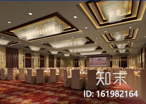 [安徽]国际酒店多功能宴会厅装修图（含效果）cad施工图下载【ID:161982164】