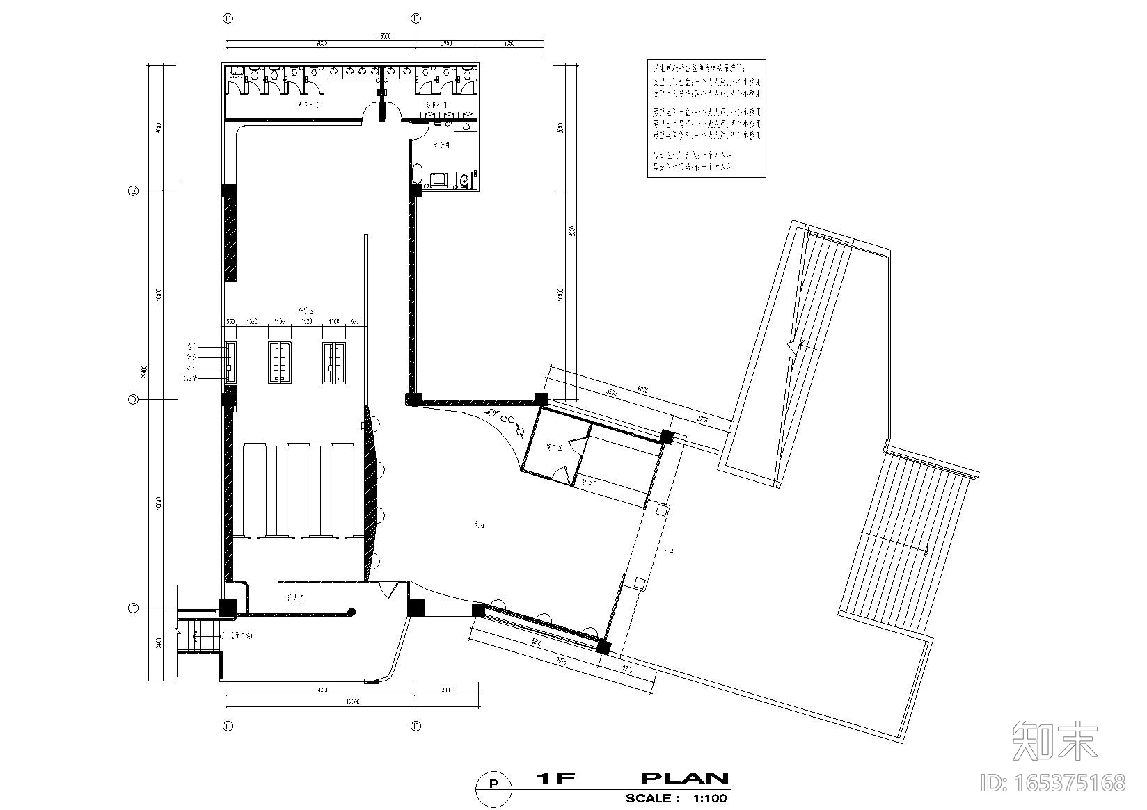 [上海]儿童启蒙乐园亲子空间施工图_效果图cad施工图下载【ID:165375168】