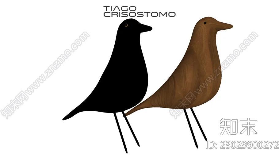 Passaro+Eames+House+Bird+Design.skpSU模型下载【ID:1161888689】