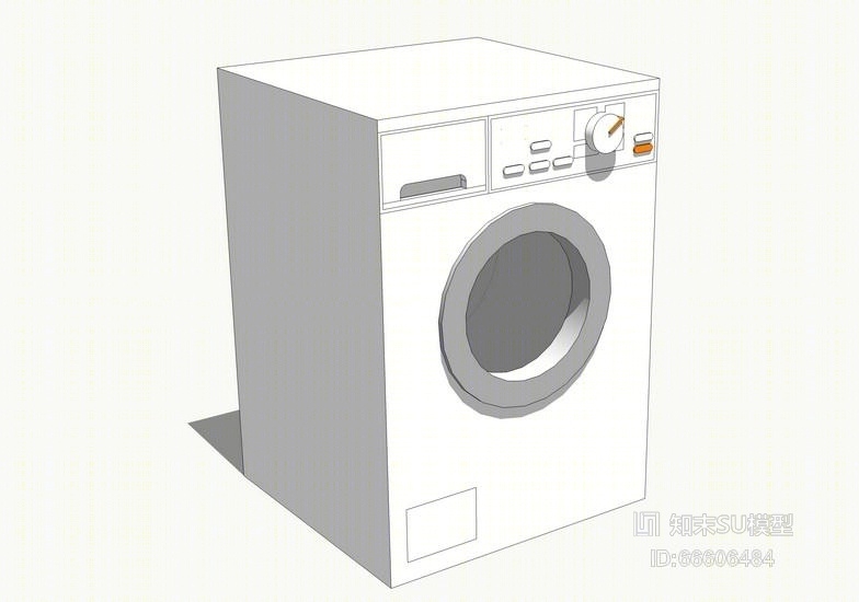 洗衣机SU模型下载【ID:66606484】