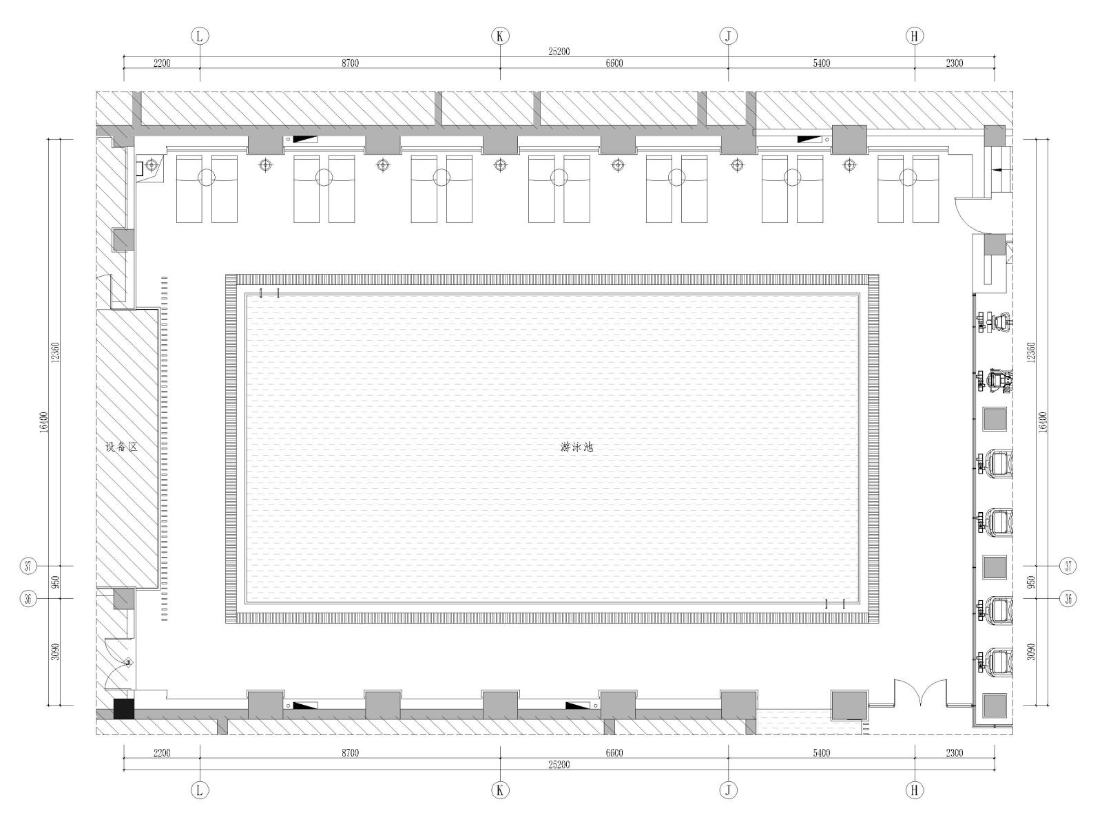 郑州壹号院商务会所室内装修设计施工图cad施工图下载【ID:1131207239】