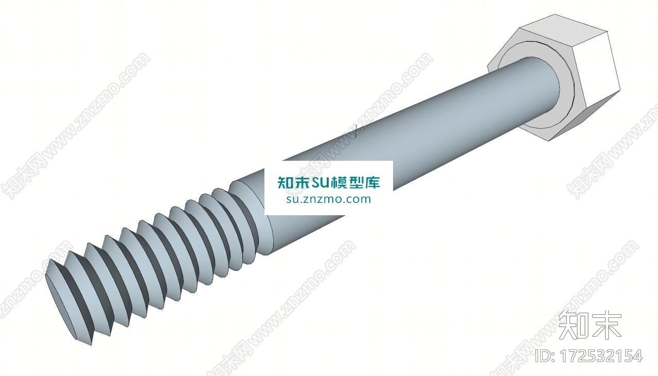 螺栓SU模型下载【ID:172532154】