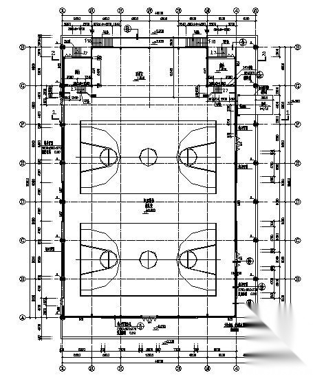 广东某重点小学体育馆建筑施工图施工图下载【ID:165410169】