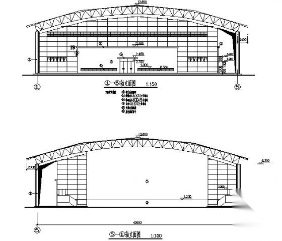 广东某重点小学体育馆建筑施工图施工图下载【ID:165410169】