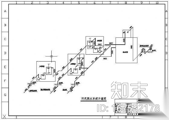 2000t/d印染废水处理给排水及污泥脱水系统施工图cad施工图下载【ID:167552178】