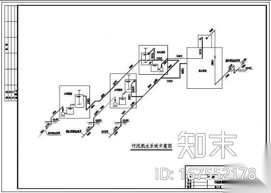 2000t/d印染废水处理给排水及污泥脱水系统施工图cad施工图下载【ID:167552178】