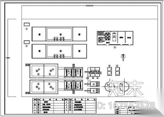 2000t/d印染废水处理给排水及污泥脱水系统施工图cad施工图下载【ID:167552178】