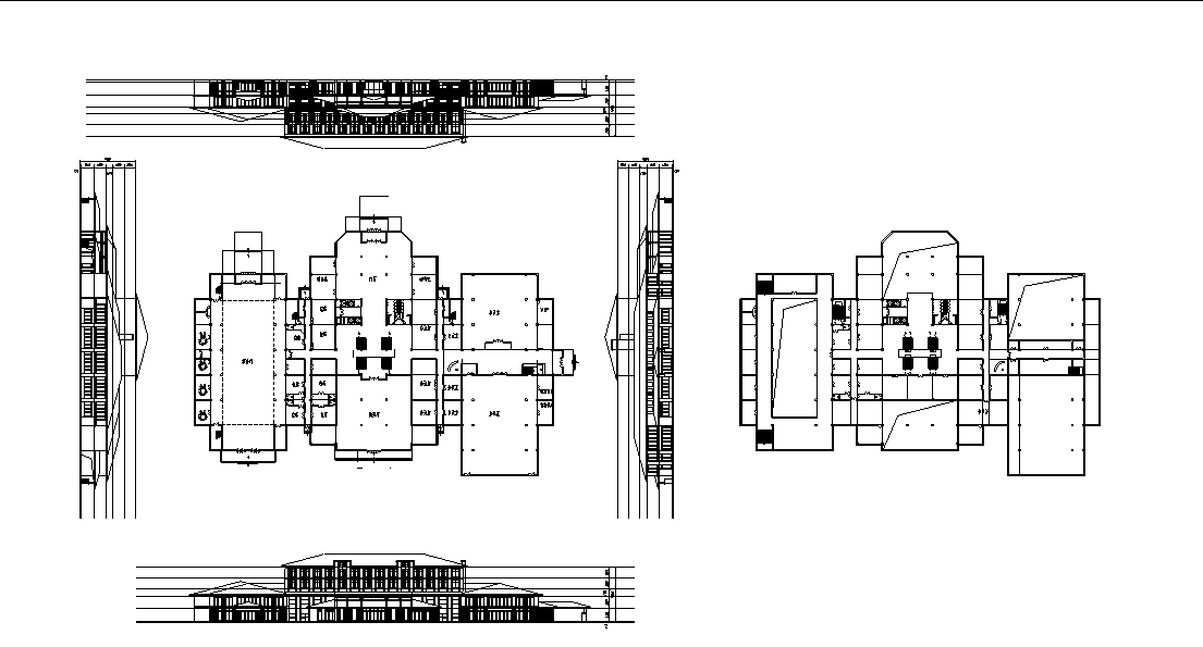 国宾馆公建酒店建筑方案文本+施工图cad施工图下载【ID:151517129】