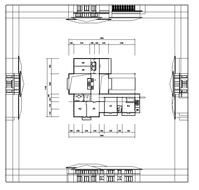 国宾馆公建酒店建筑方案文本+施工图cad施工图下载【ID:151517129】