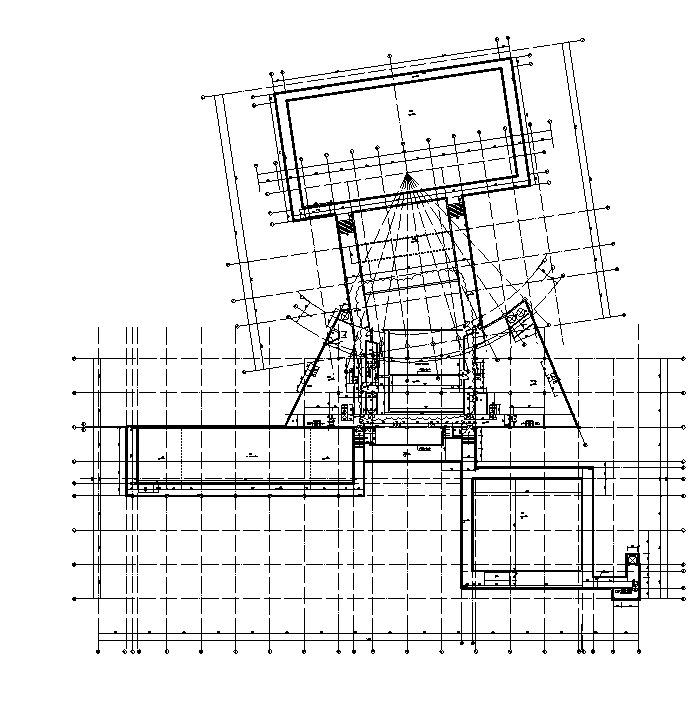 [山东]多层椭圆造型跳水游泳馆建筑施工图（含全专业建...cad施工图下载【ID:151670167】