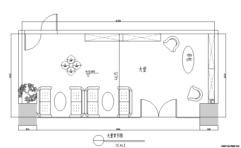 本色风格酒吧空间设计施工图（附效果图）cad施工图下载【ID:161789188】