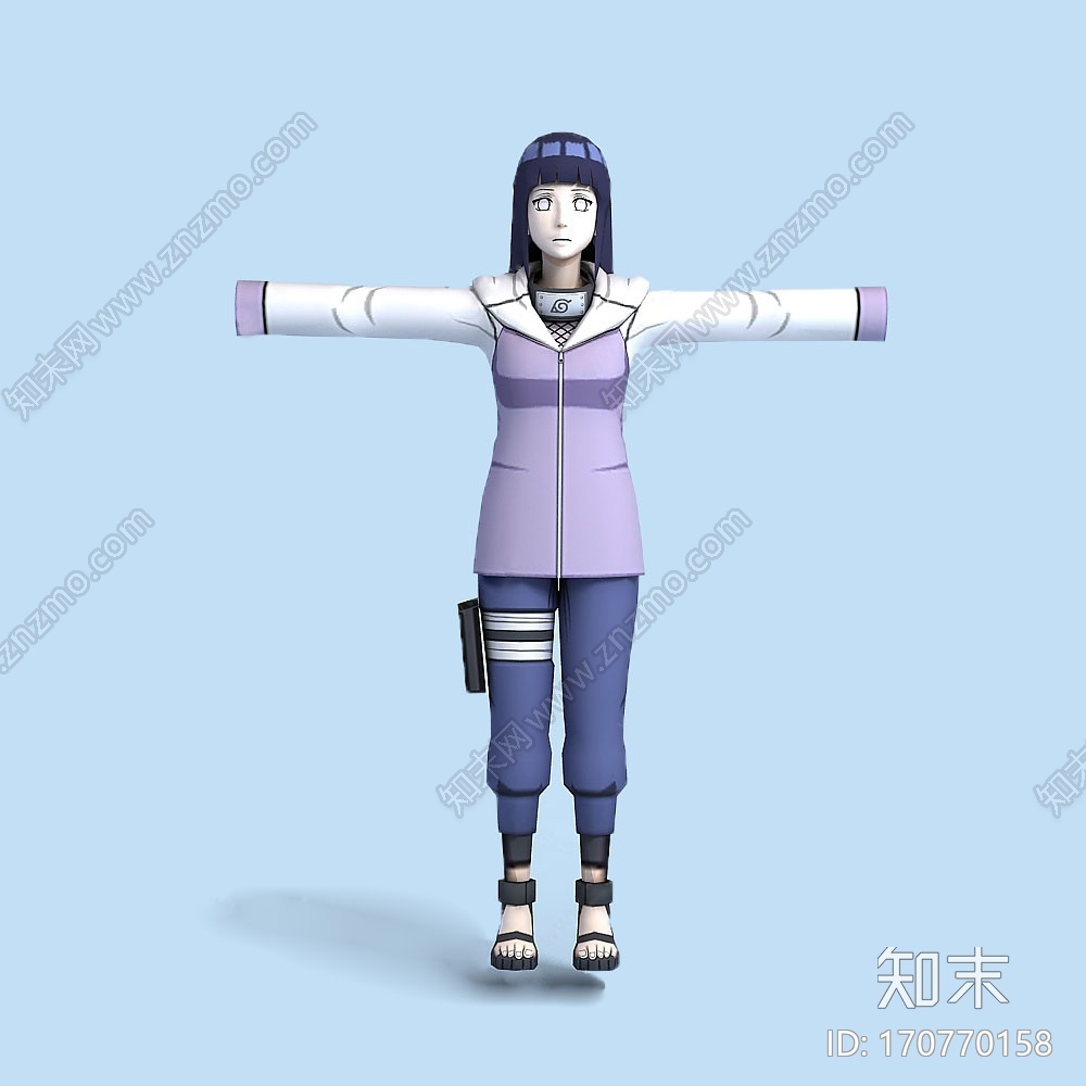 现代3D日向雏田CG模型下载【ID:170770158】