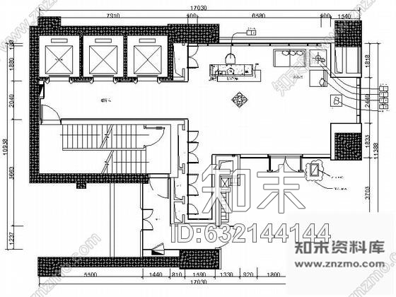 施工图浙江5号楼单身公寓大堂室内装修图施工图下载【ID:632144144】