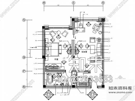 施工图石家庄新中式风格五星级迎宾馆客房设计装修图含效果施工图下载【ID:532033633】