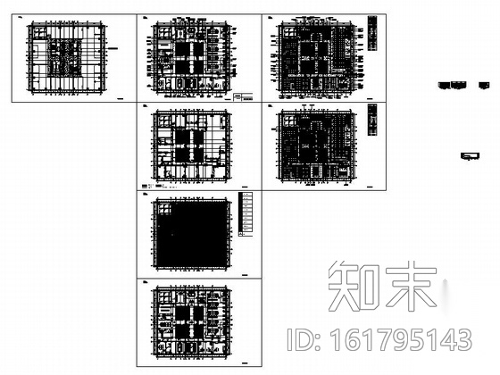 [湖南]高档现代商业公司办公室室内装修施工图cad施工图下载【ID:161795143】