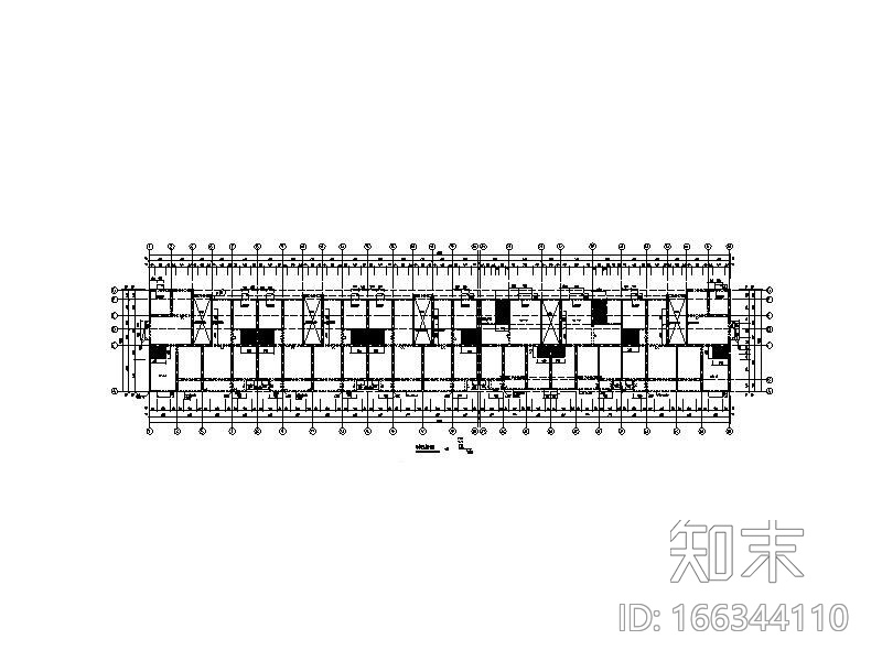 六层砖混结构住宅结构施工图(现浇楼板楼盖)cad施工图下载【ID:166344110】