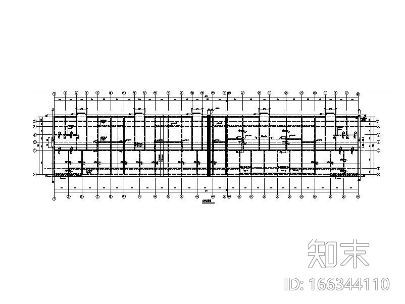 六层砖混结构住宅结构施工图(现浇楼板楼盖)cad施工图下载【ID:166344110】