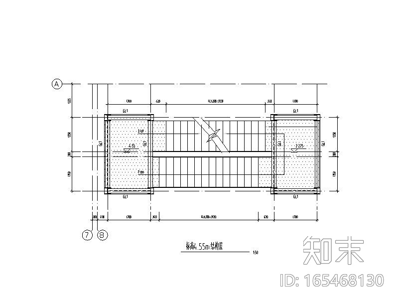 新增室外钢梯结构图CADcad施工图下载【ID:165468130】