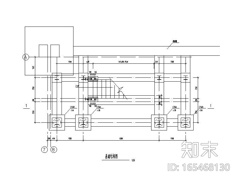 新增室外钢梯结构图CADcad施工图下载【ID:165468130】