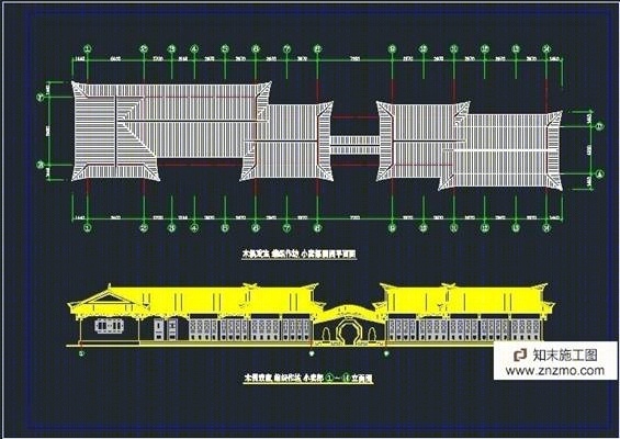 一套古建施工图cad施工图下载【ID:36937363】