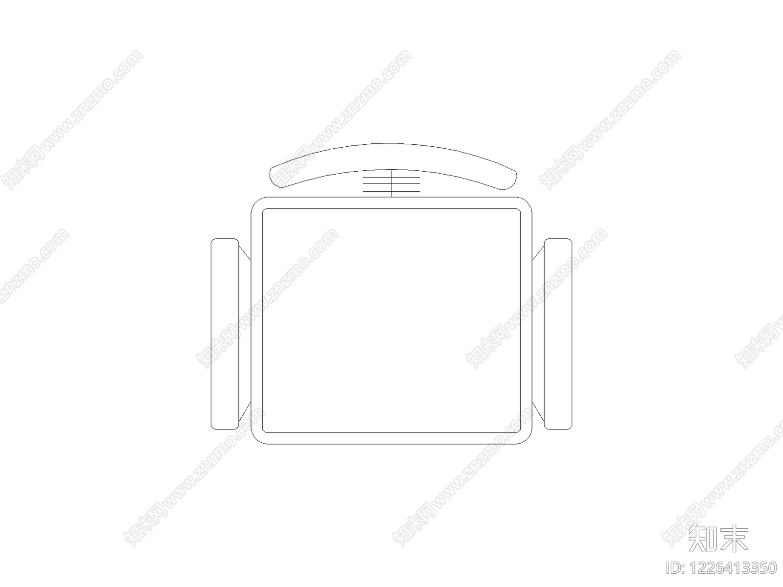 现代床CAD图纸
